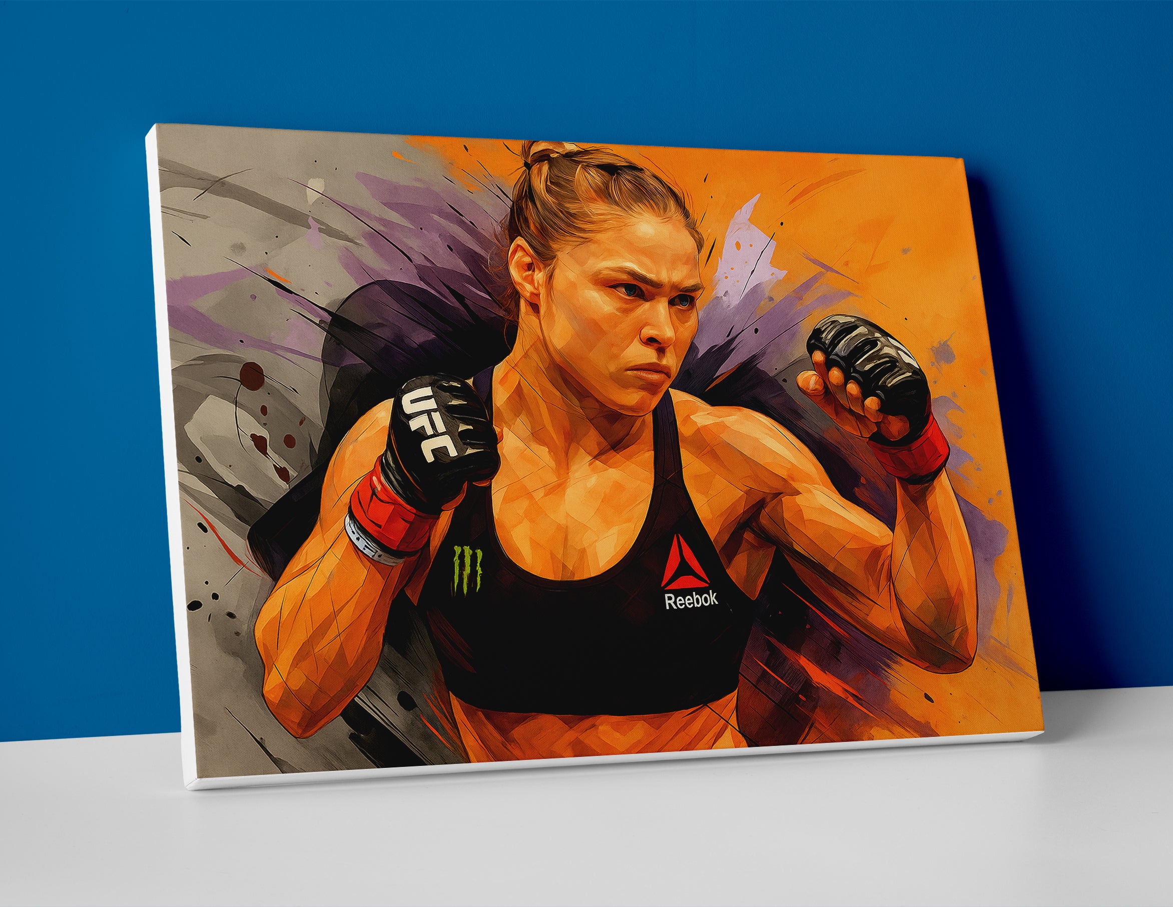 Ronda Rousey Painting Poster canvas wall art print ufc decor