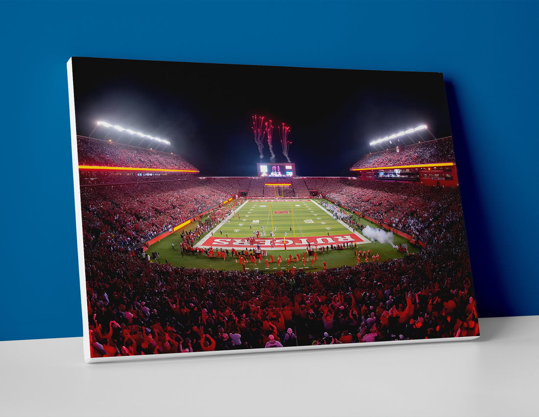 Rutgers football stadium poster canvas wall art print decor