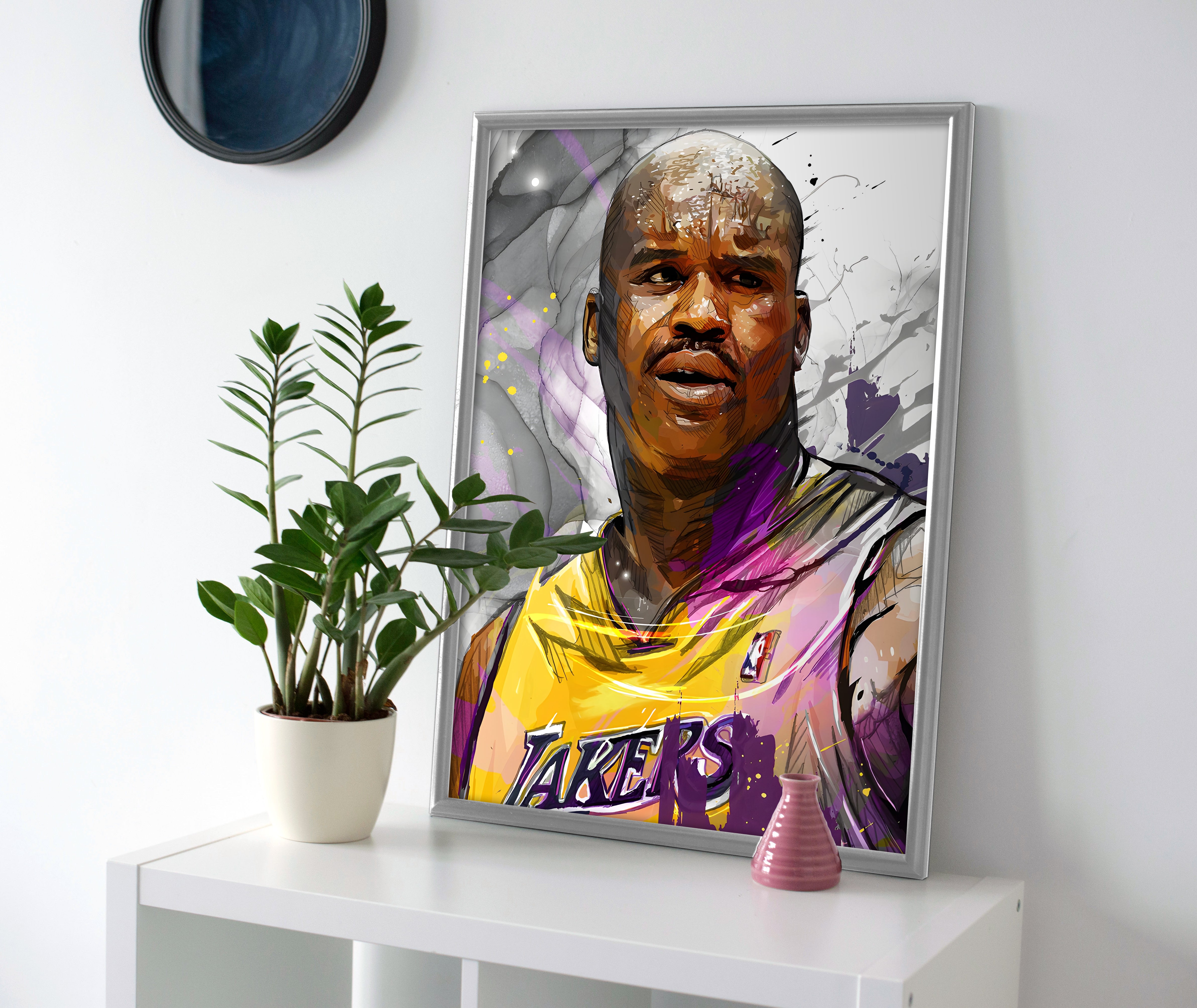 SHAQ Oneal Poster canvas wall art print painting
