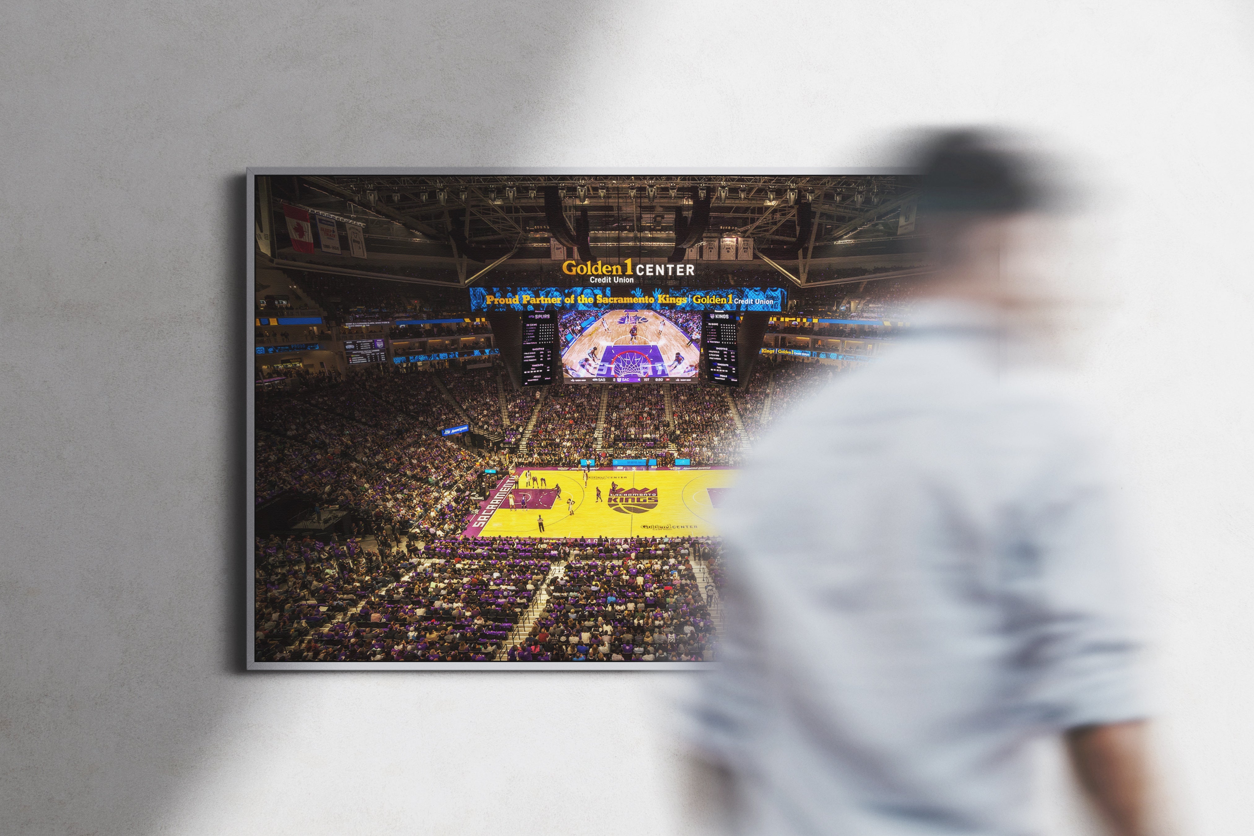 Sacramento Kings Arena Poster or Canvas Wall Art print decor