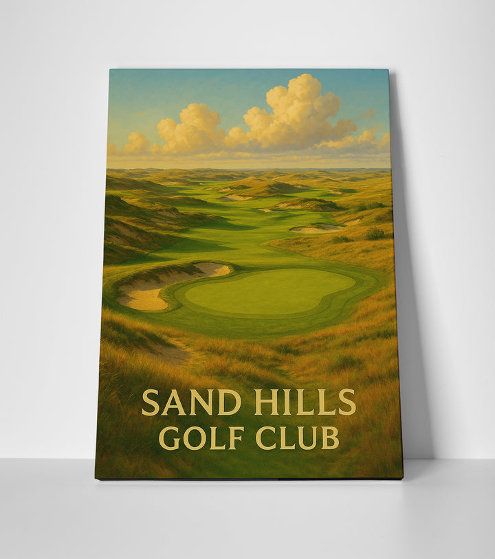 Sand Hills Golf Club Poster canvas wall art print decor