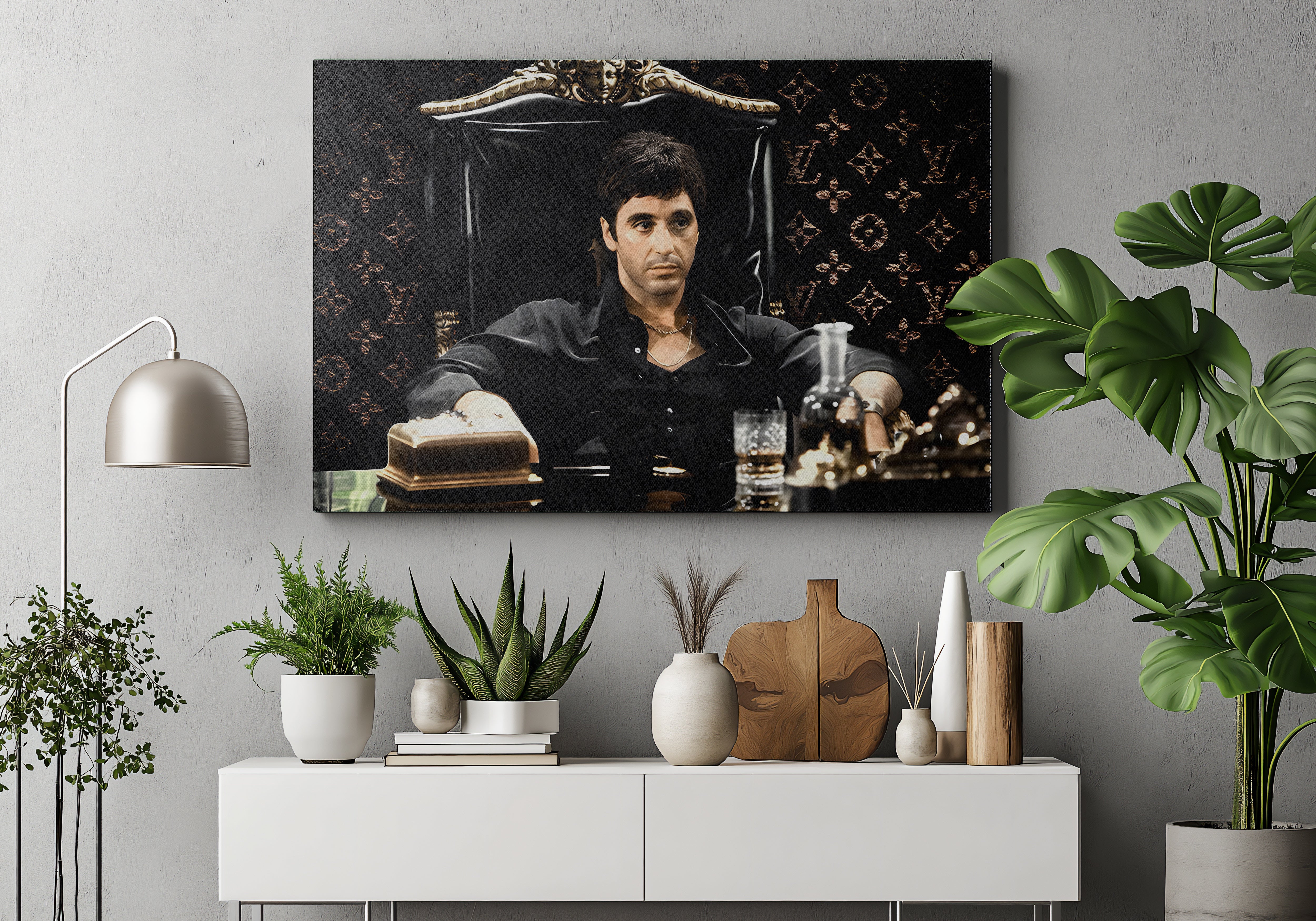 Scarface Desk Poster or Canvas Wall Art print tony montana