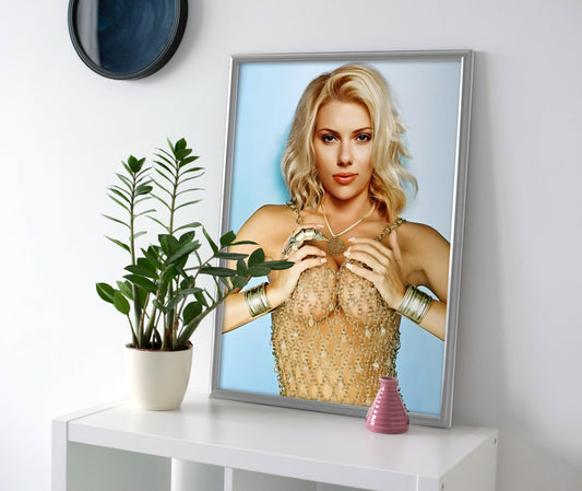 Scarlett Johansson Hot Poster canvas wall art print