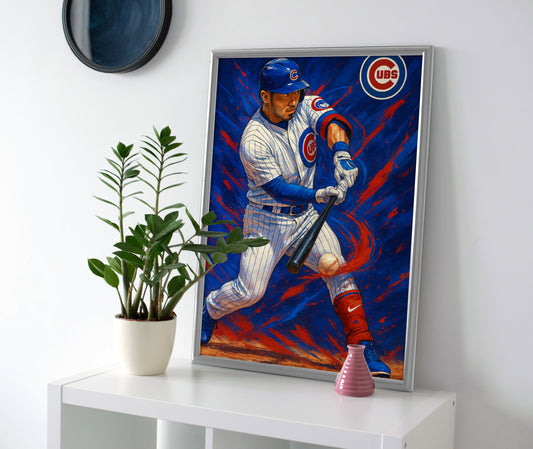 Seiya Suzuki Poster cubs canvas baseball wall art painting