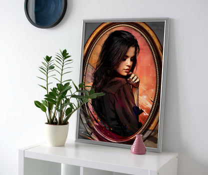 Selena Gomez Art Poster canvas wall art print painting decor