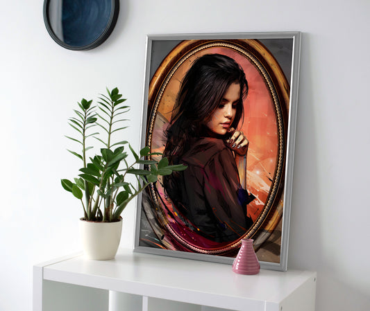Selena Gomez Art Poster canvas wall art print painting decor
