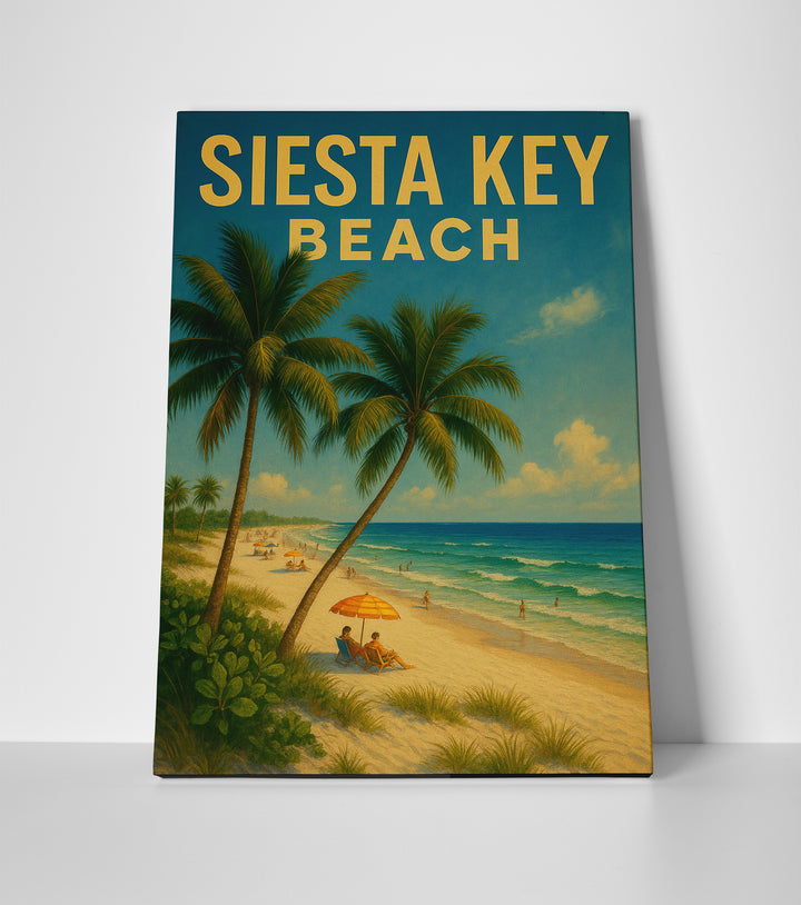 Siesta Key beach poster canvas wall art print decor