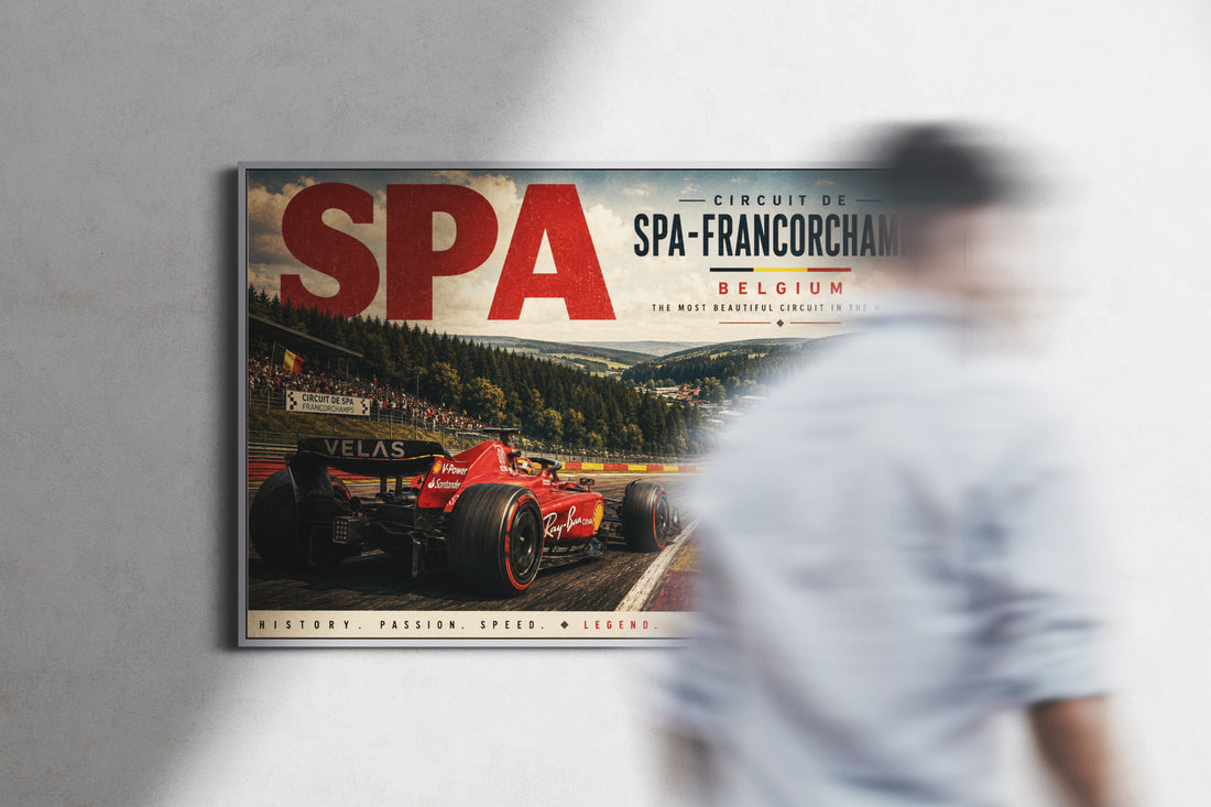 Spa-Francorchamps F1 Racing Poster & Canvas – Belgian Grand Prix Track Wall Art
