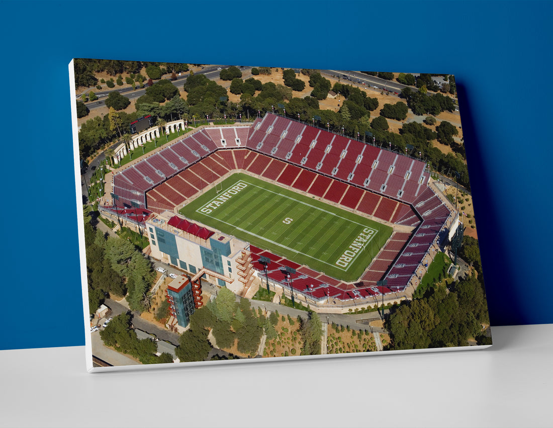 Stanford football stadium poster canvas wall art print decor cardinal