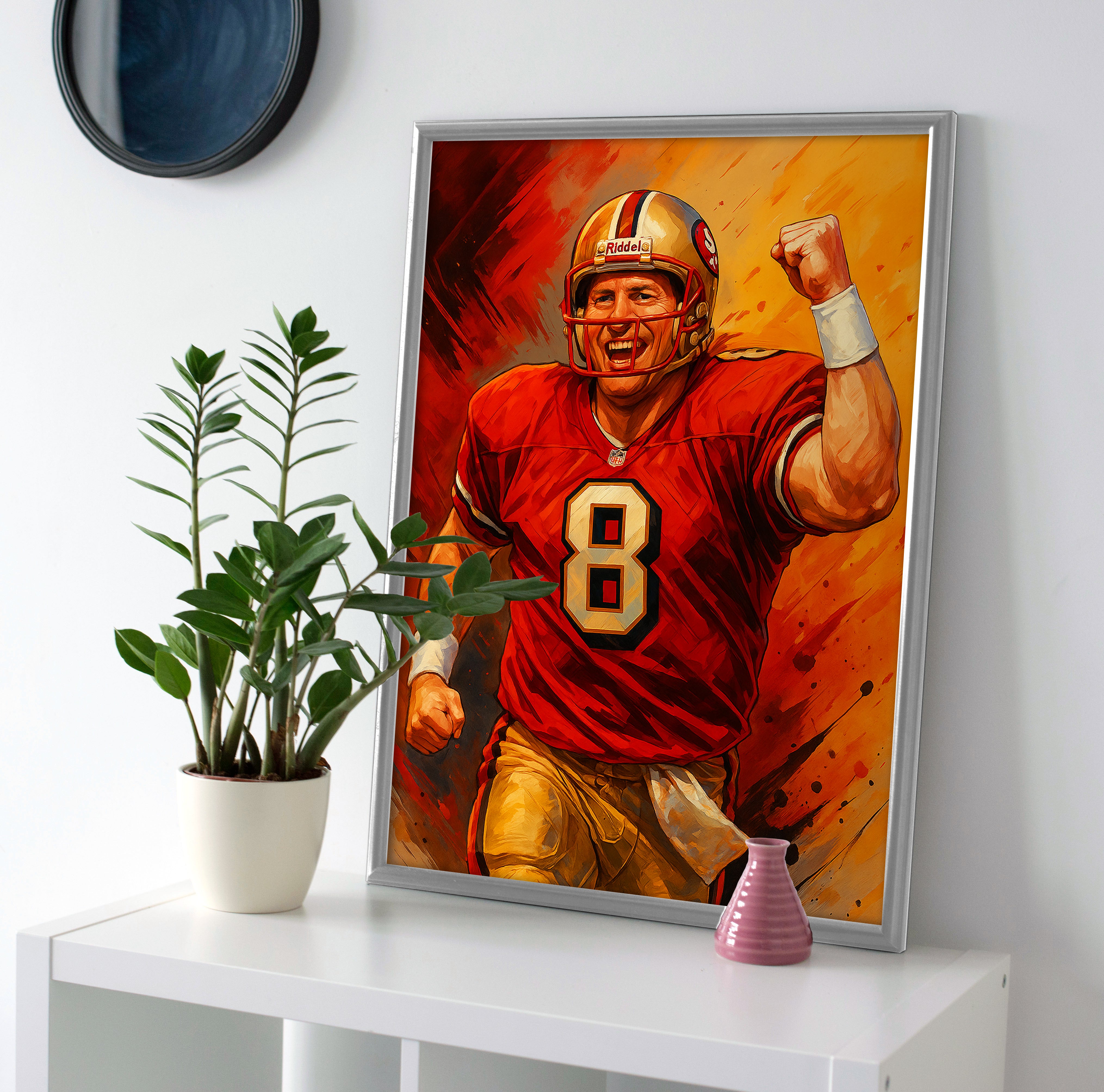 Steve Young Poster canvas painting wall art print 49ers decor