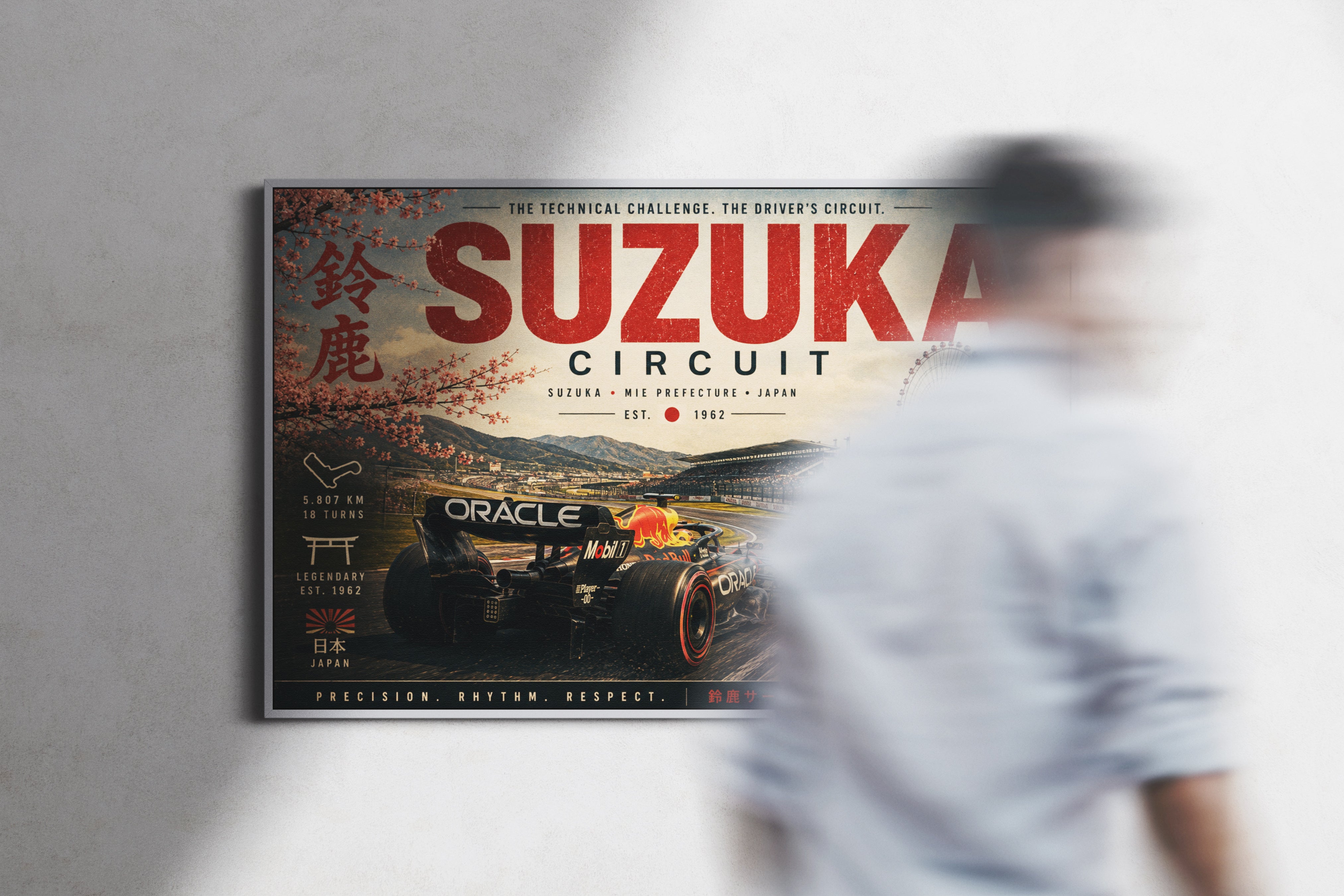 Suzuka F1 Racing Poster & Canvas – Japanese Grand Prix Circuit Wall Art
