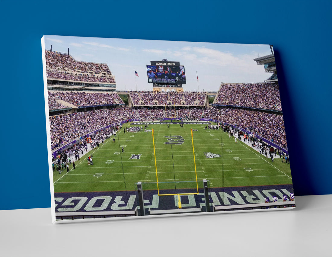TCU football stadium poster canvas wall art print decor