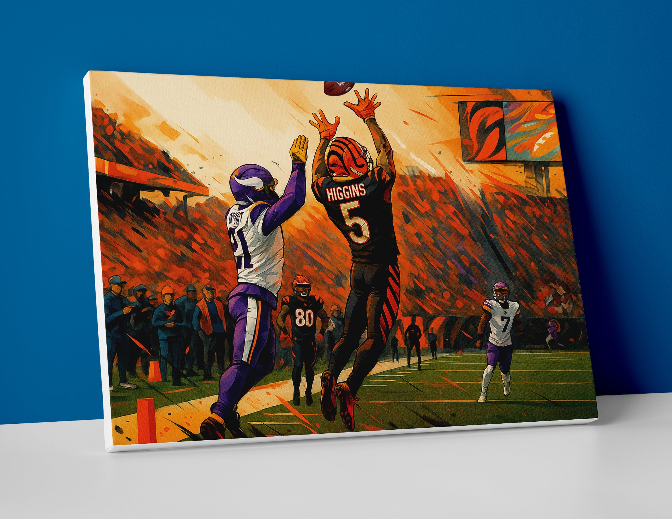 Tee Higgins poster canvas wall art print painting decor bengals