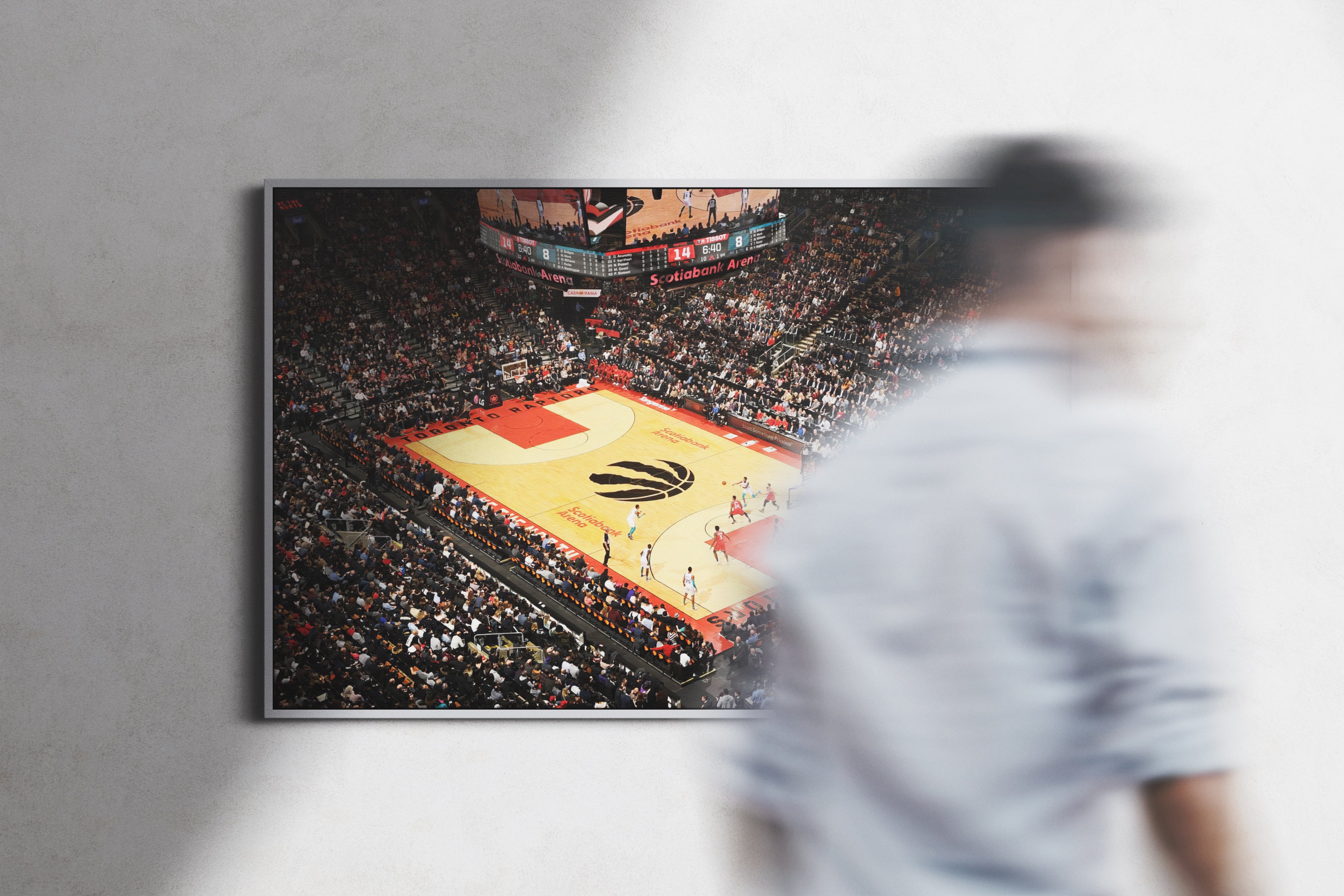 Toronto Raptors Arena Poster or Canvas Wall Art print decor