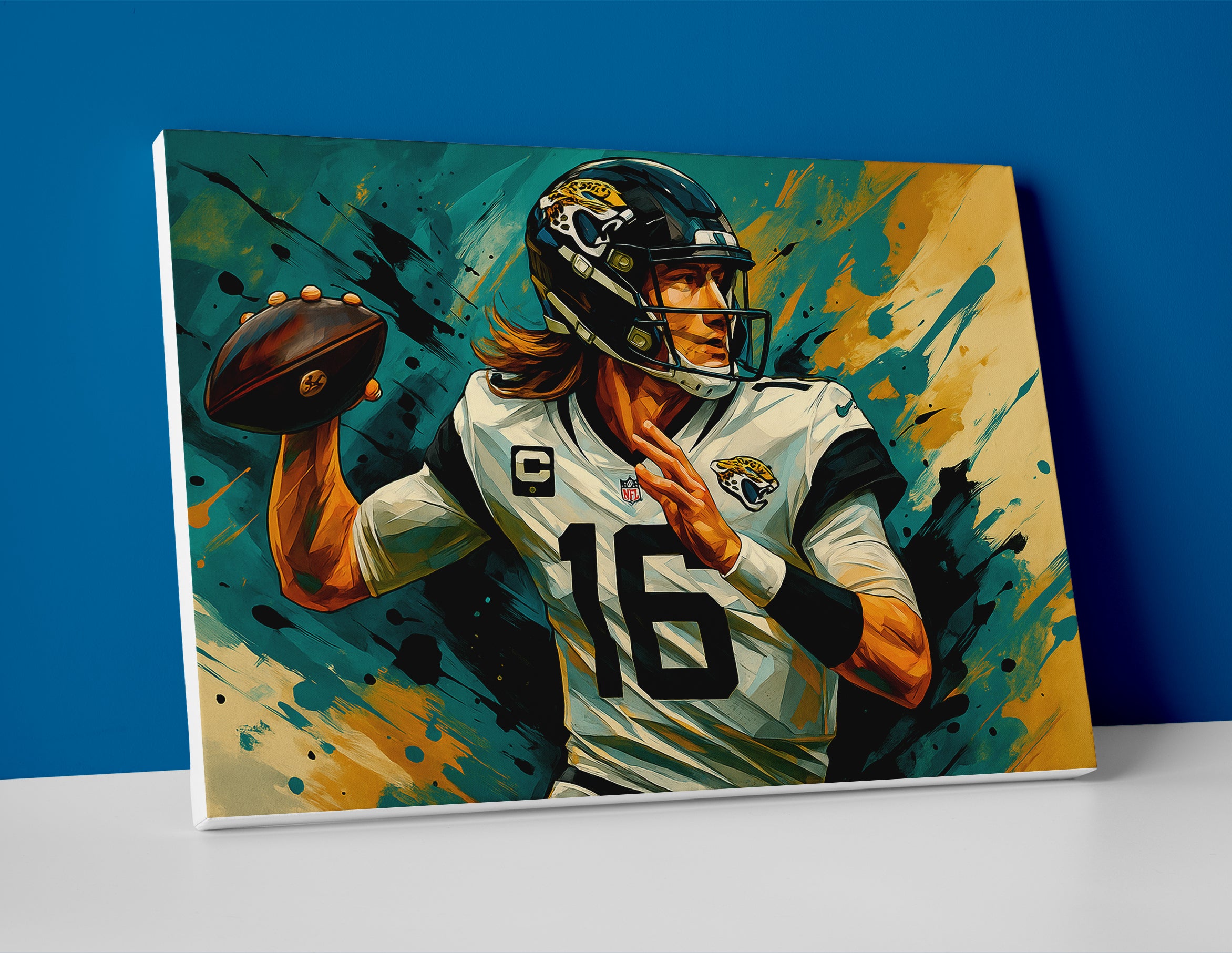 Trevor Lawrence Jaguars Poster canvas wall art print painting