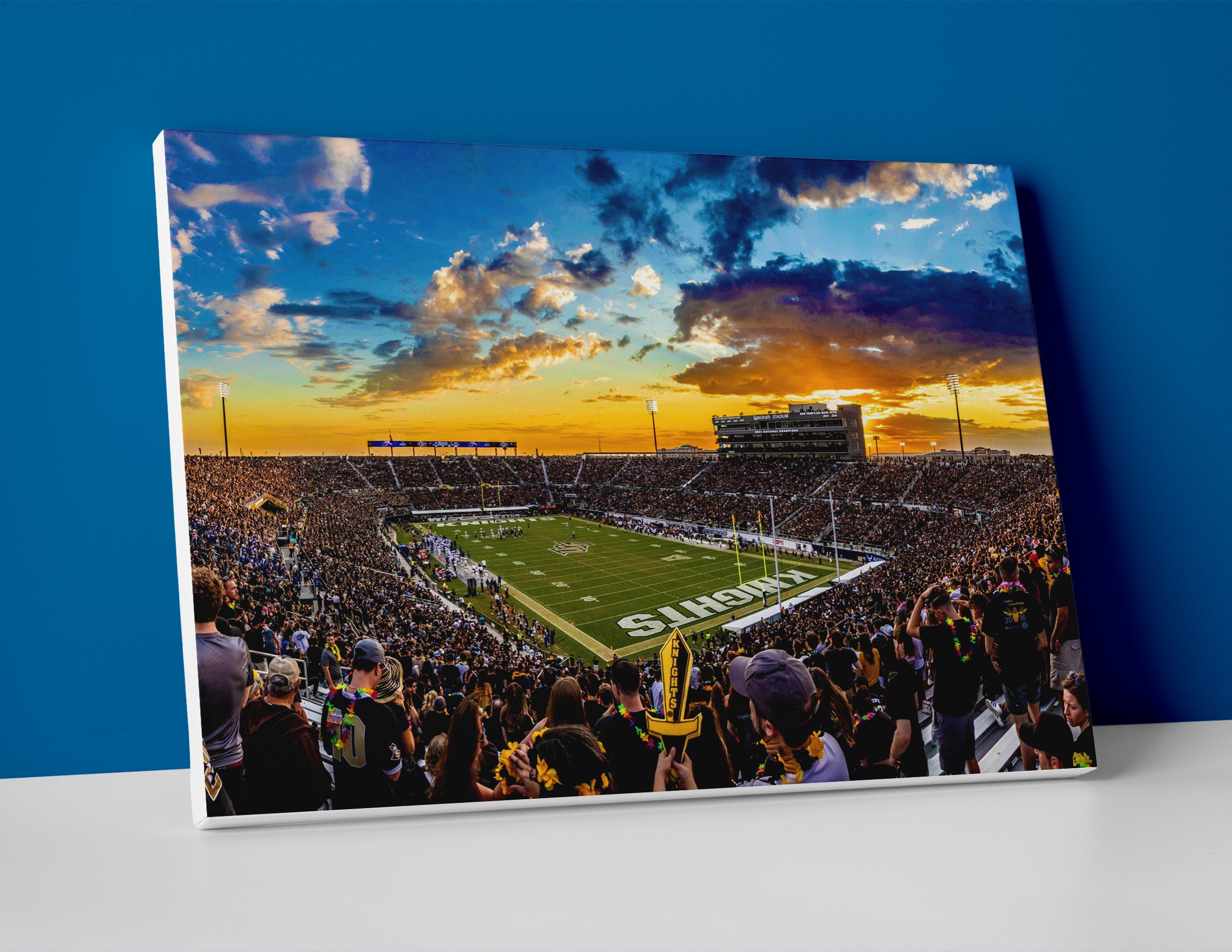 UCF Knights football stadium poster canvas wall art print