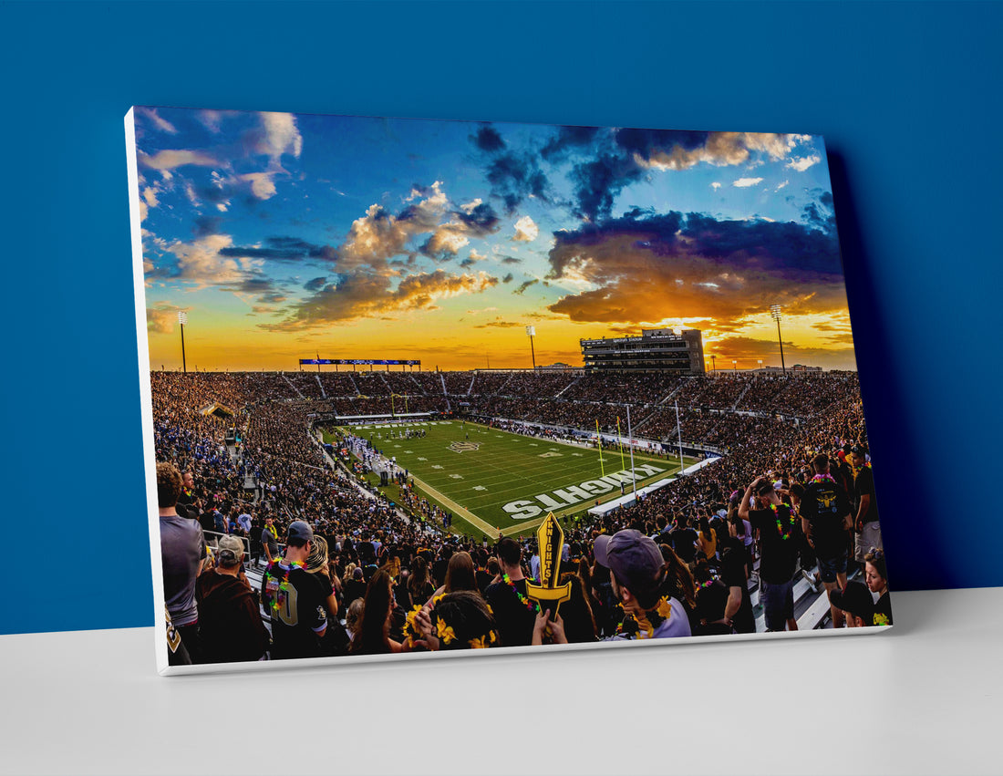 UCF Knights football stadium poster canvas wall art print