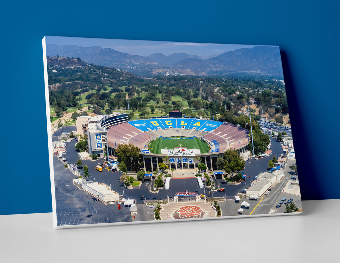 UCLA Football Stadium poster canvas wall art print