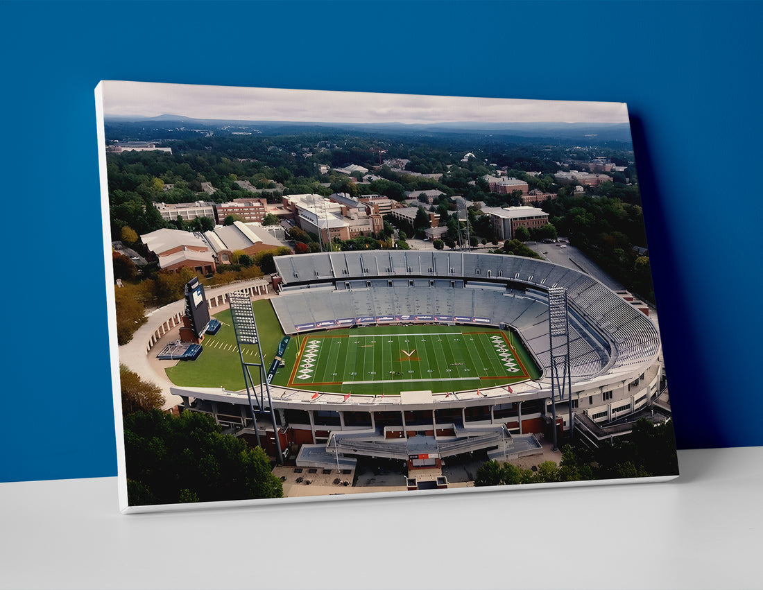 UVA football stadium poster canvas wall art