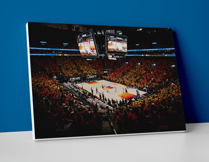 Utah Jazz Arena Poster or Canvas Wall Art