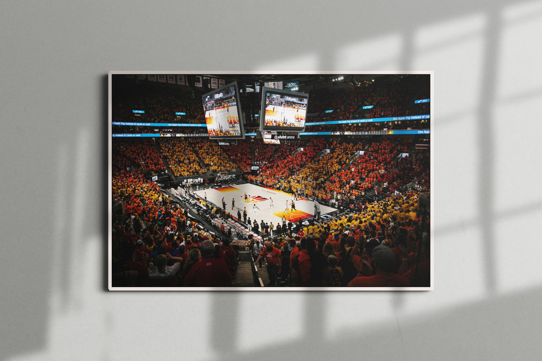 Utah Jazz Arena Poster or Canvas Wall Art print