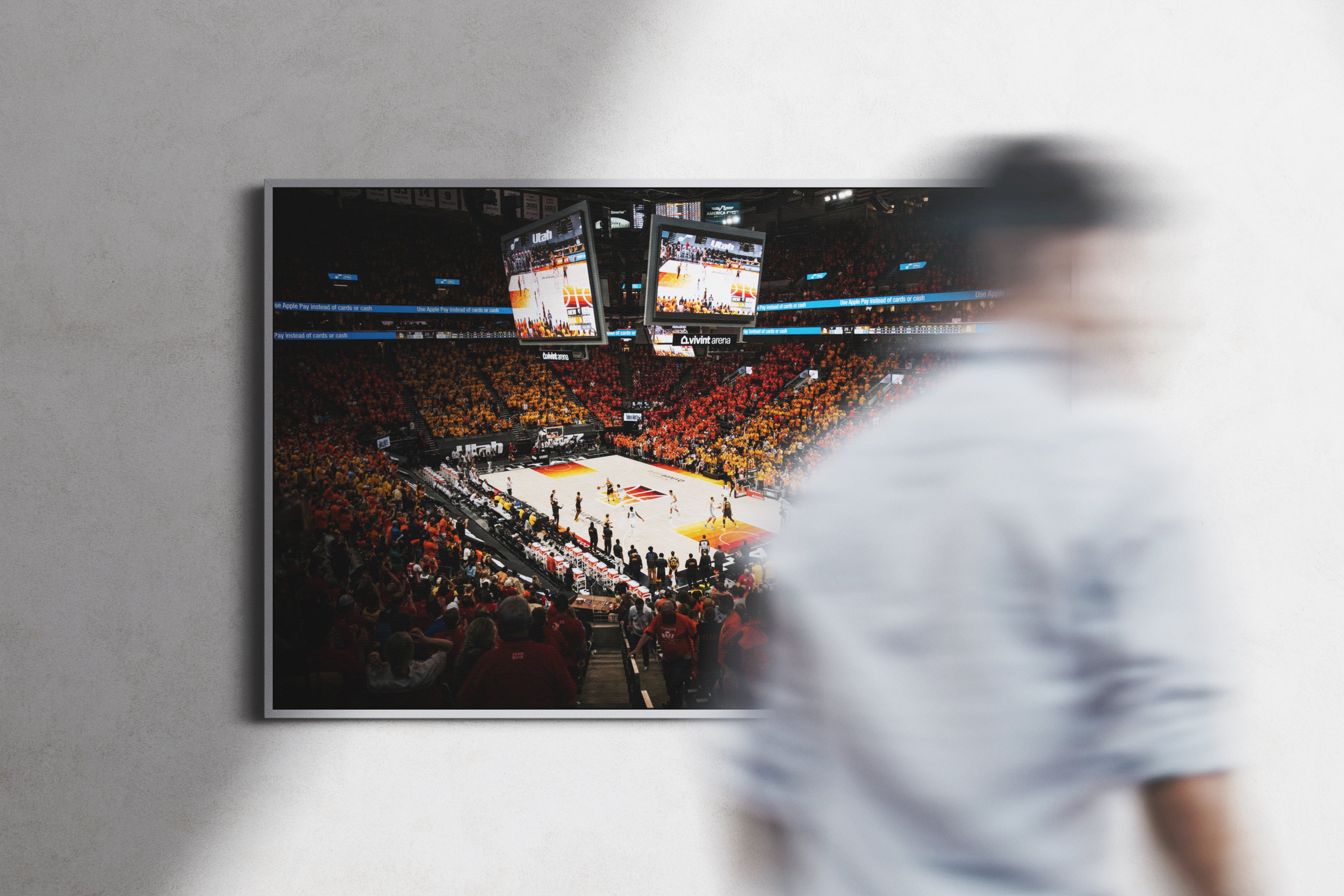 Utah Jazz Arena Poster or Canvas Wall Art print decor