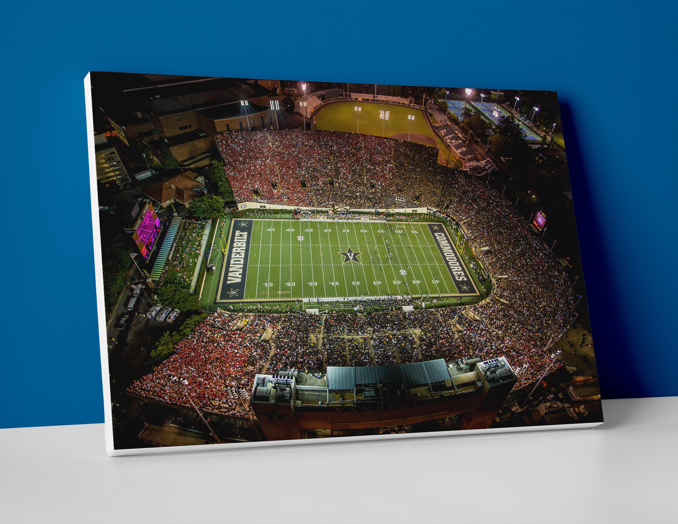 Vanderbilt football stadium poster canvas wall art