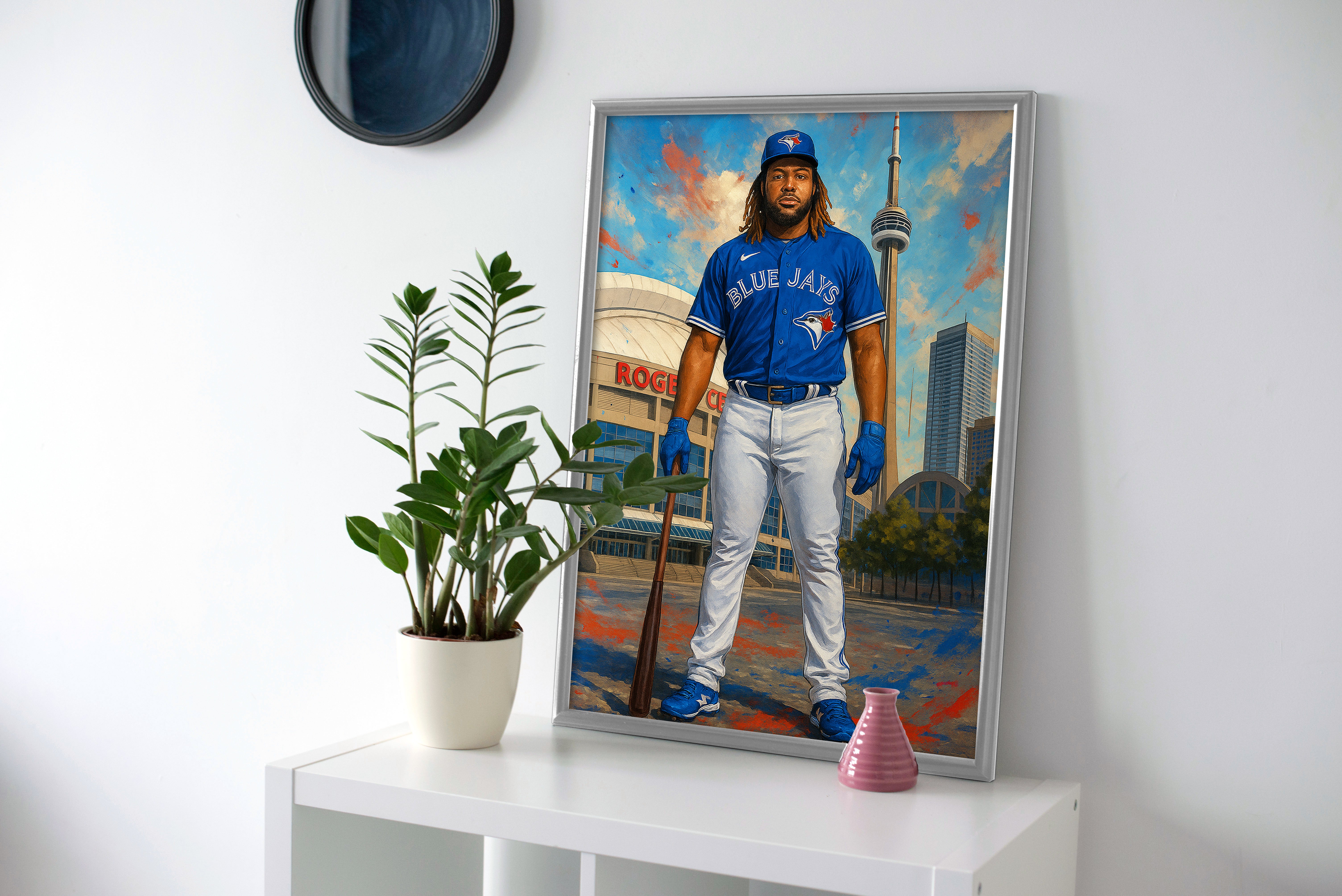 Vladimir Guerrero Jr Art Poster canvas blue jays wall art