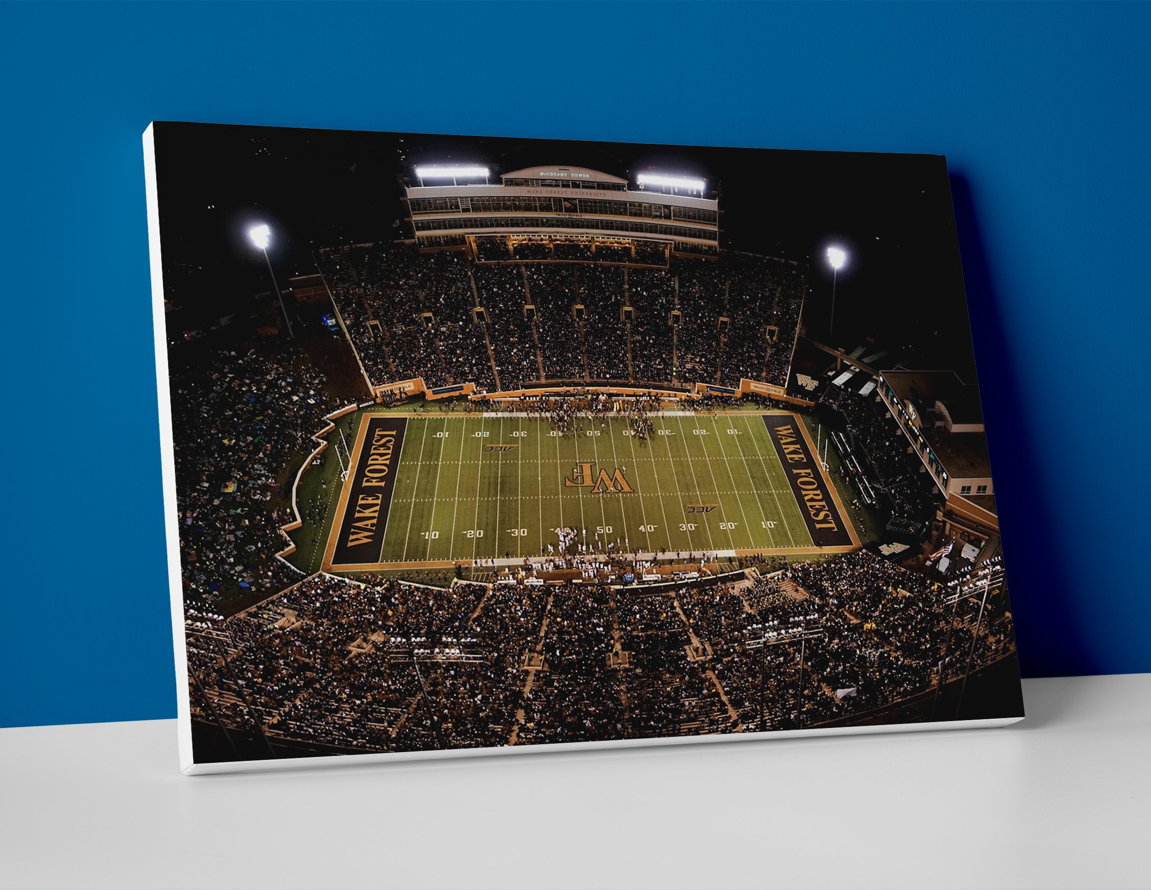 Wake Forest football stadium poster canvas wall art