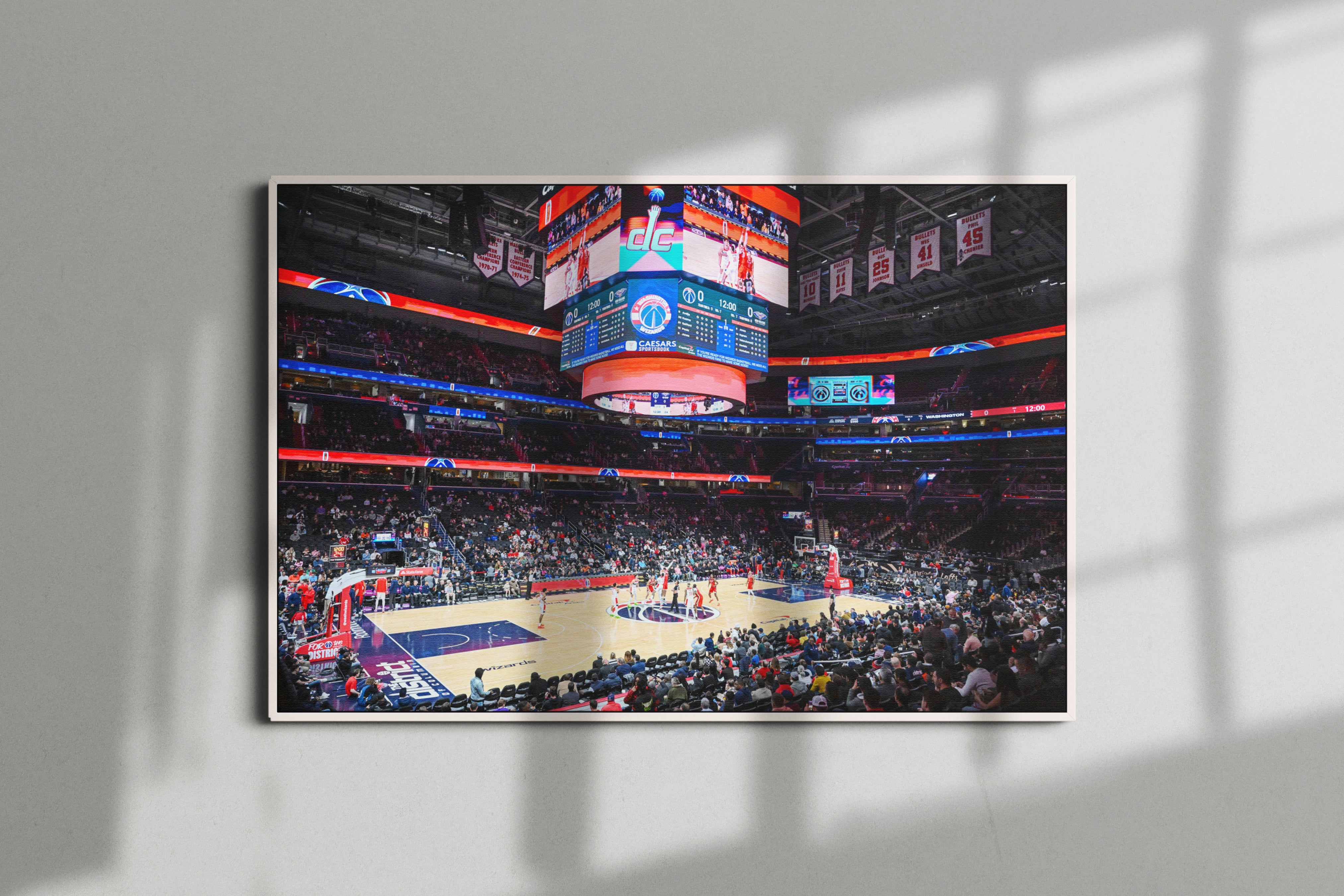 Washington Wizards Arena Poster or Canvas Wall Art print