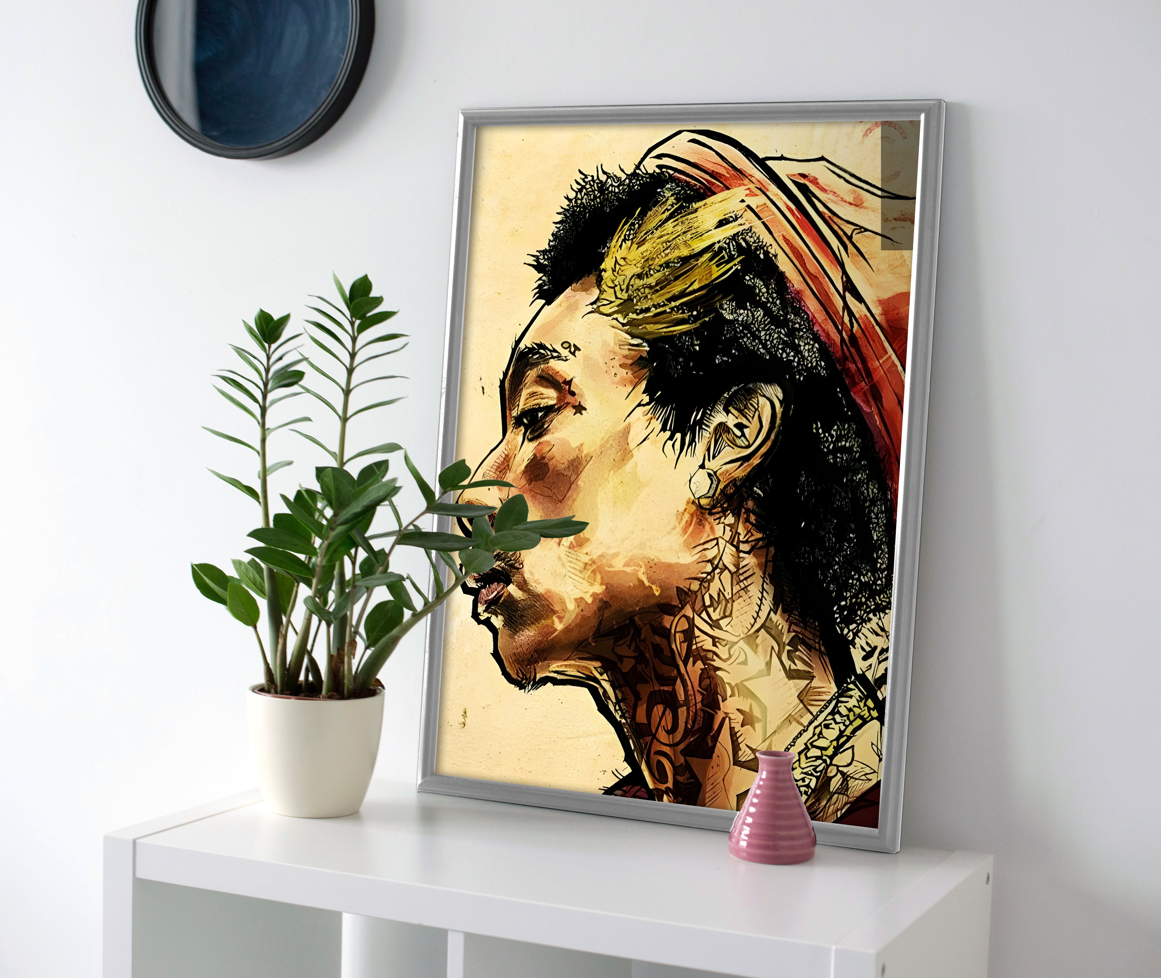 Wiz Khalifa poster canvas wall art print painting