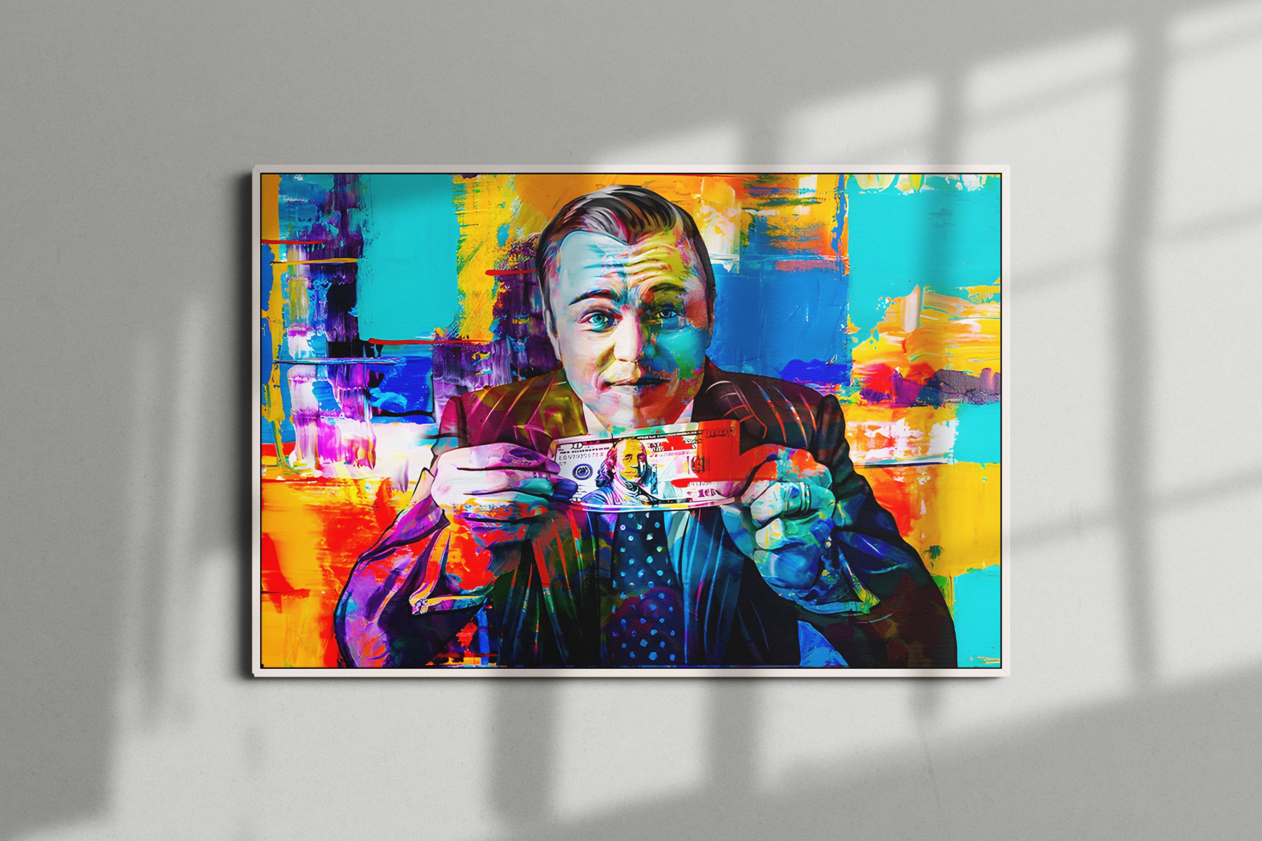 Wolf of Wall Street Money Poster or Canvas Wall Art