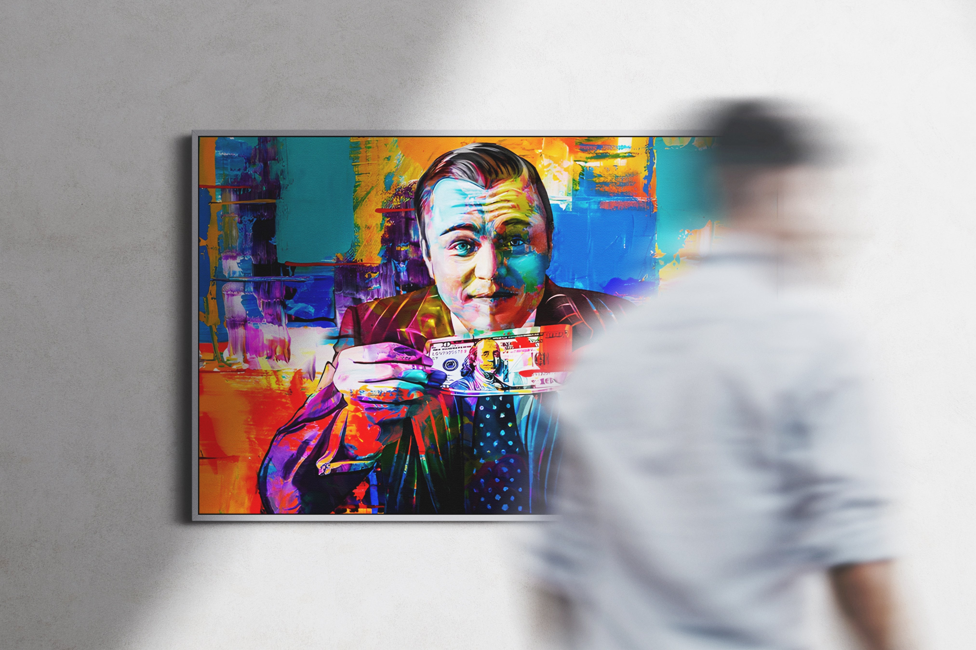 Wolf of Wall Street Money Poster or Canvas Wall Art print