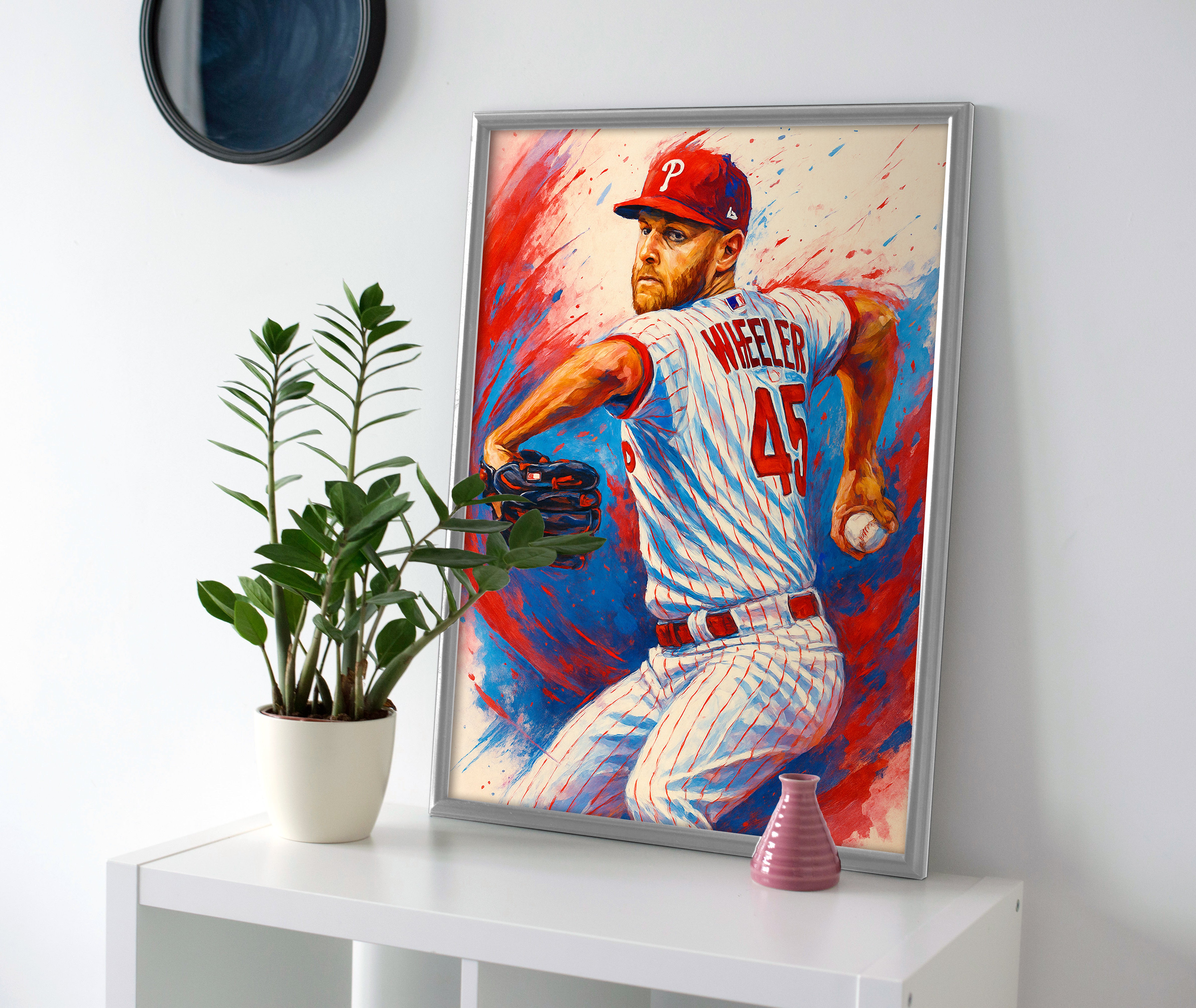 Zack Wheeler Phillies Poster canvas wall art painting