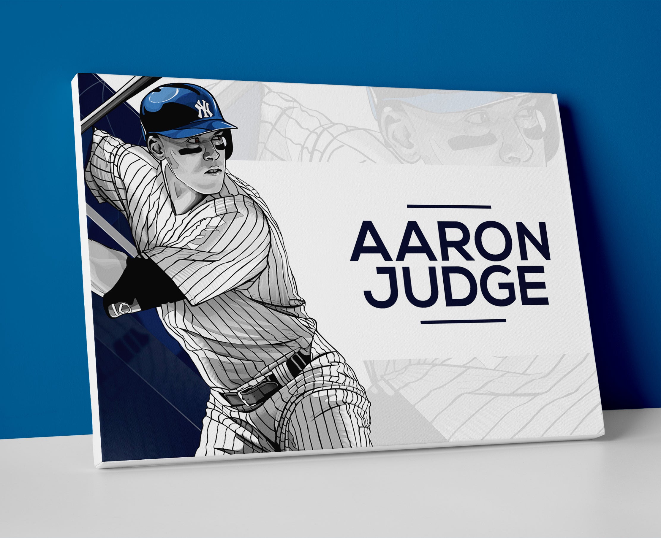 aaron judge poster canvas wall art artwork painting