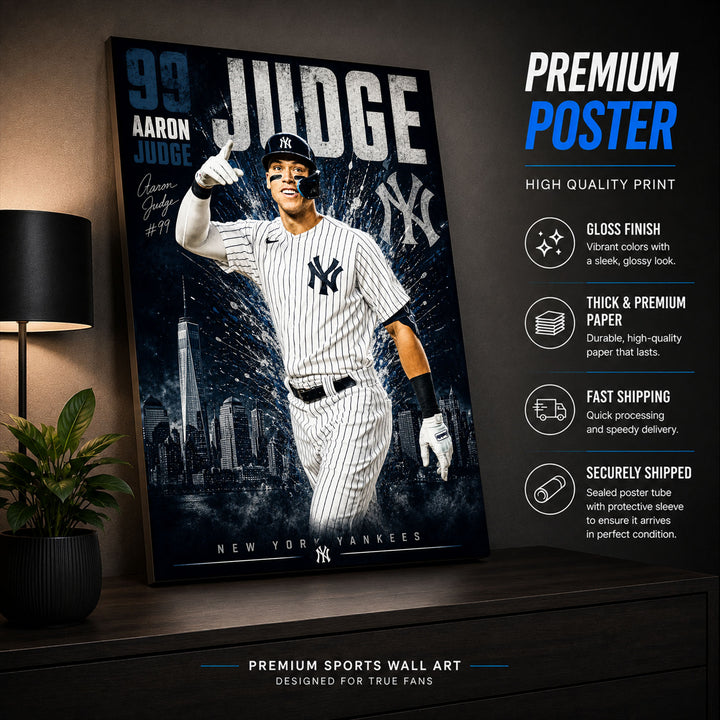 Aaron Judge Yankees Poster or Canvas Wall Art