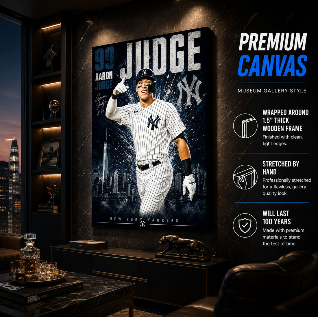 Aaron Judge Yankees Poster or Canvas Wall Art