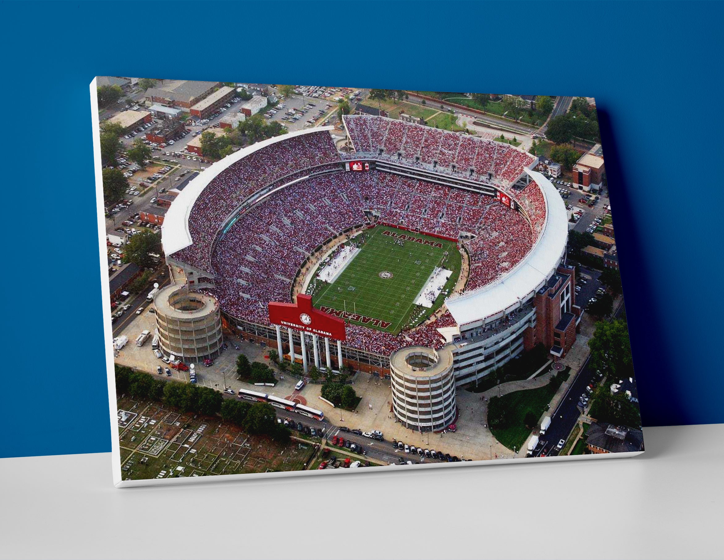 alabama football stadium poster canvas wall art print
