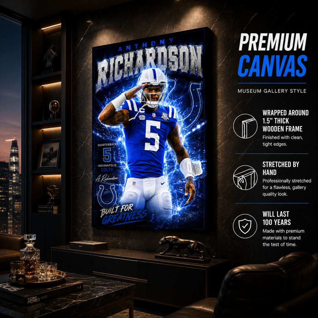 Anthony Richardson Colts Fan Poster or Canvas Wall Art