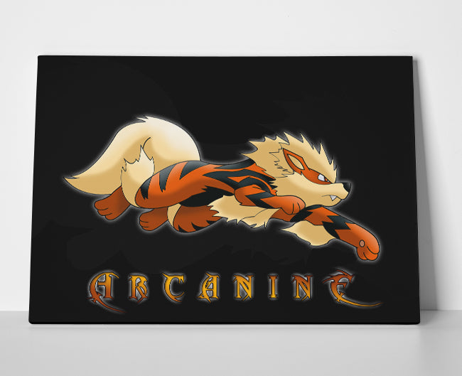 Arcanine Pokemon Poster or Wrapped Canvas - Player Season