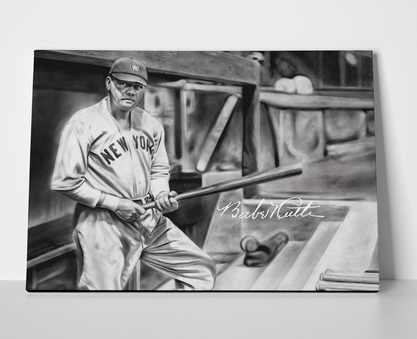 Babe Ruth Poster or Wrapped Canvas - Player Season