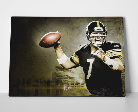 Ben Roethlisberger Poster or Wrapped Canvas - Player Season