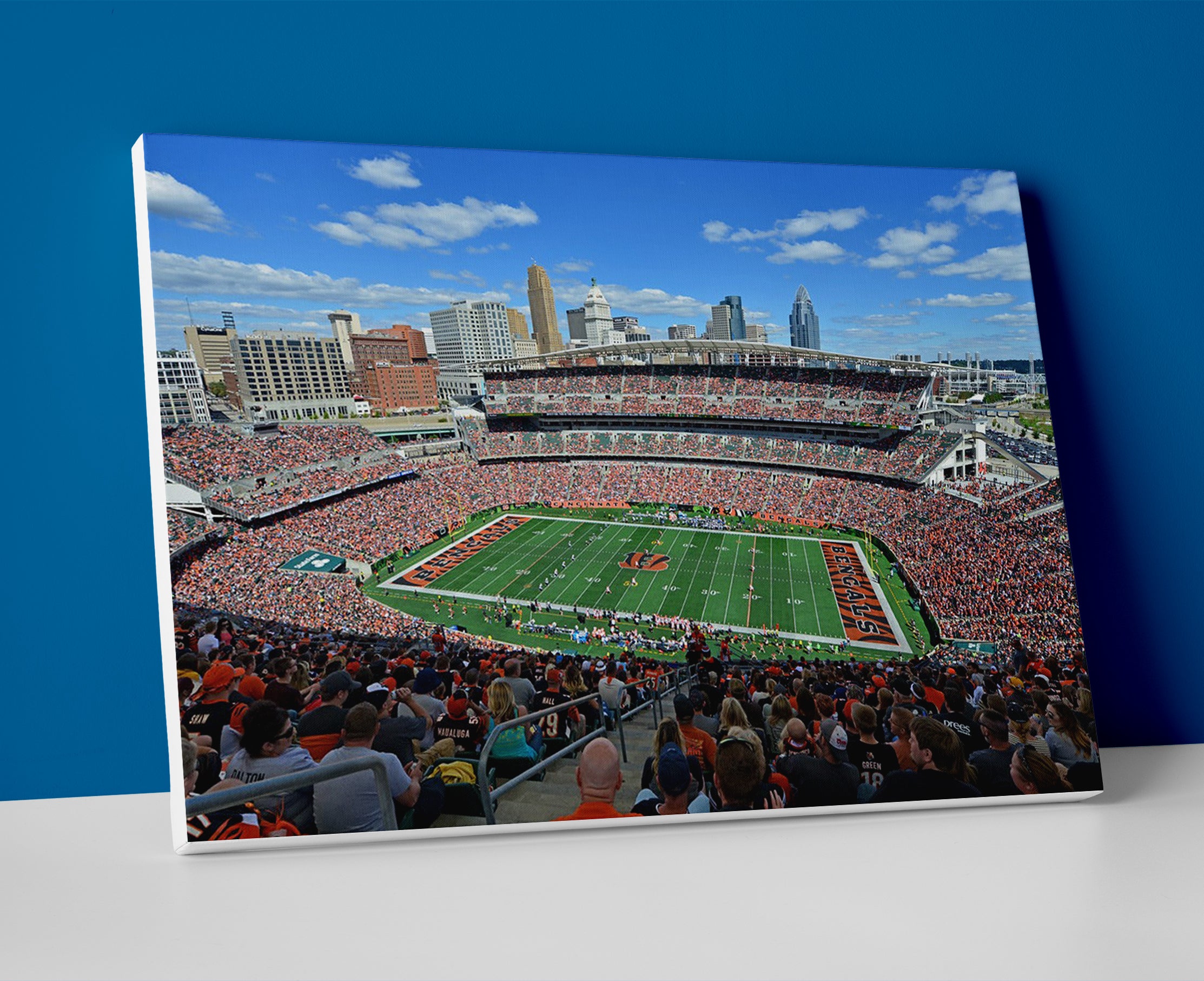 cincinnati bengals stadium poster canvas wall art painting artwork football