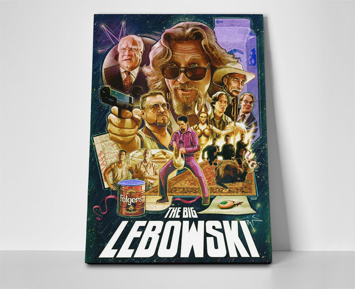big lebowski movie poster canvas wall art