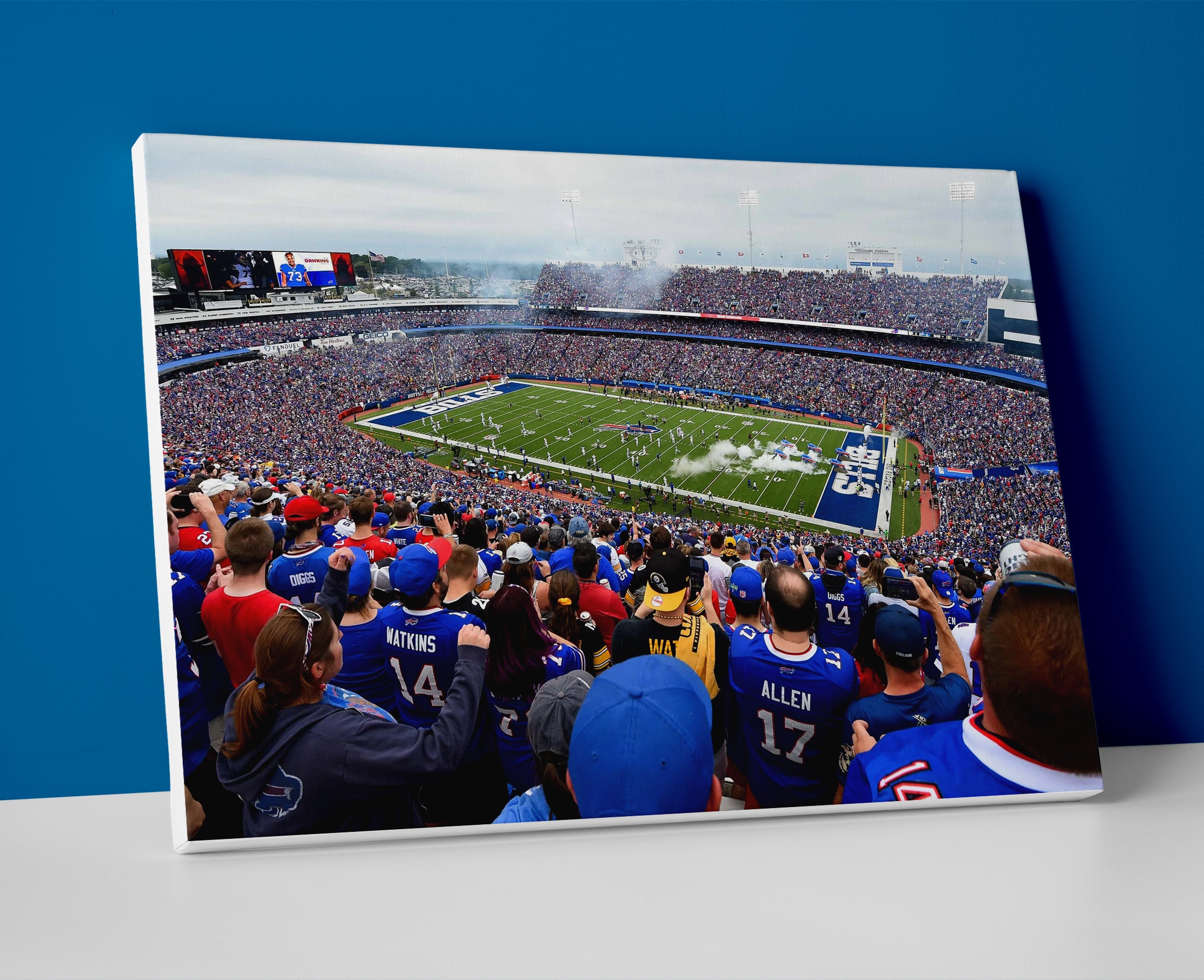 buffalo bills stadium poster canvas wall art painting artwork football