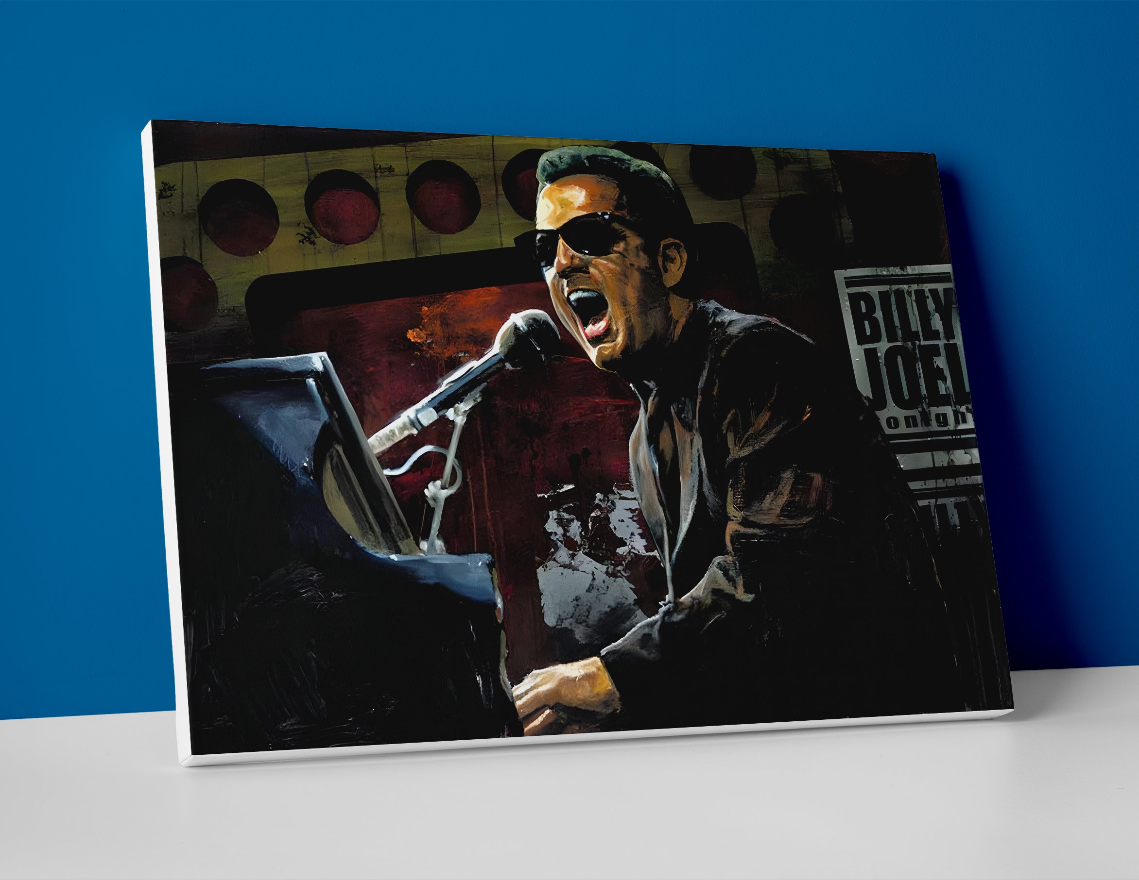 Billy Joel Painting Poster or Canvas Wall Art