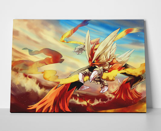 Blaziken Pokemon Poster or Wrapped Canvas - Player Season