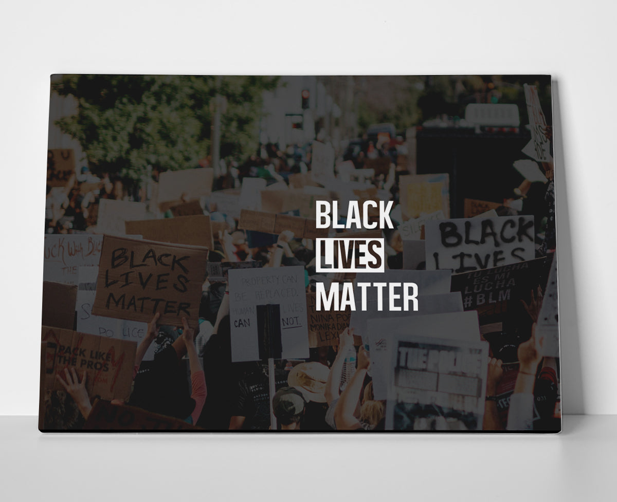 Black Lives Matter Poster or Wrapped Canvas