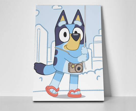 Bluey Poster or Wrapped Canvas