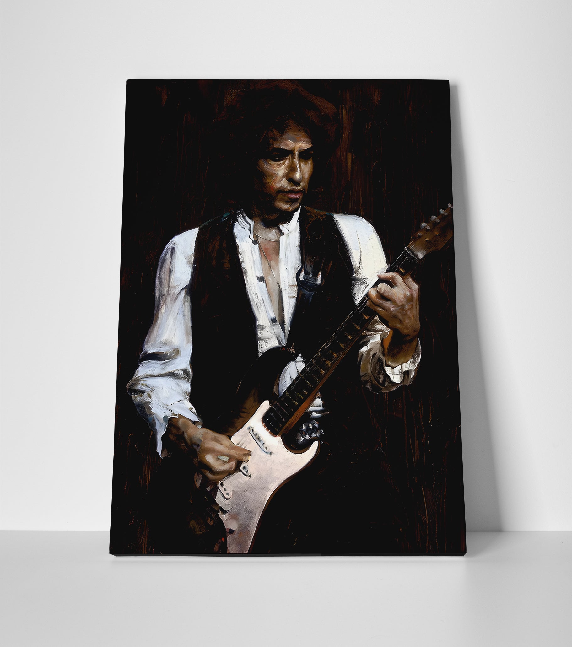 Bob Dylan Painting Poster or Canvas Wall Art